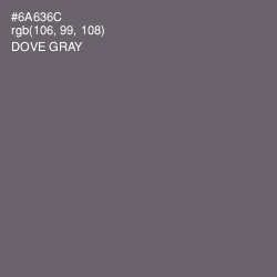 #6A636C - Dove Gray Color Image